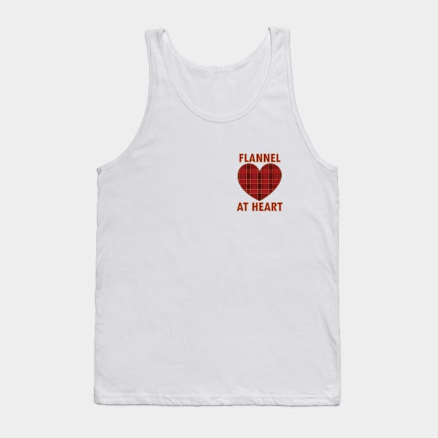 Flannel at Heart Tank Top by andyjhunter